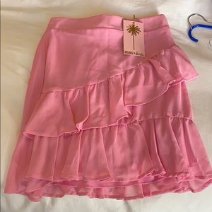 MUMU Barbie pink miniskirt NWT